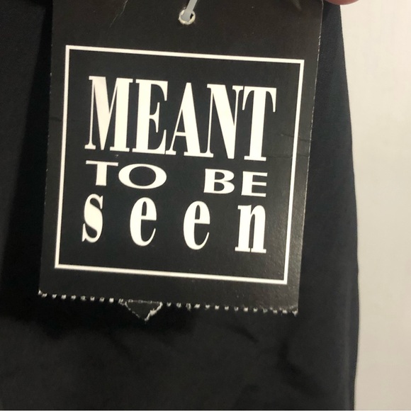 NWT Vintage Deadstock‎ Black Camisole Tank Top Black Polyester Lace Women’s XL - Picture 4 of 6